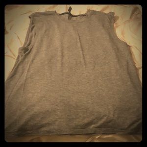 Lululemon gray sleeveless workout shirt